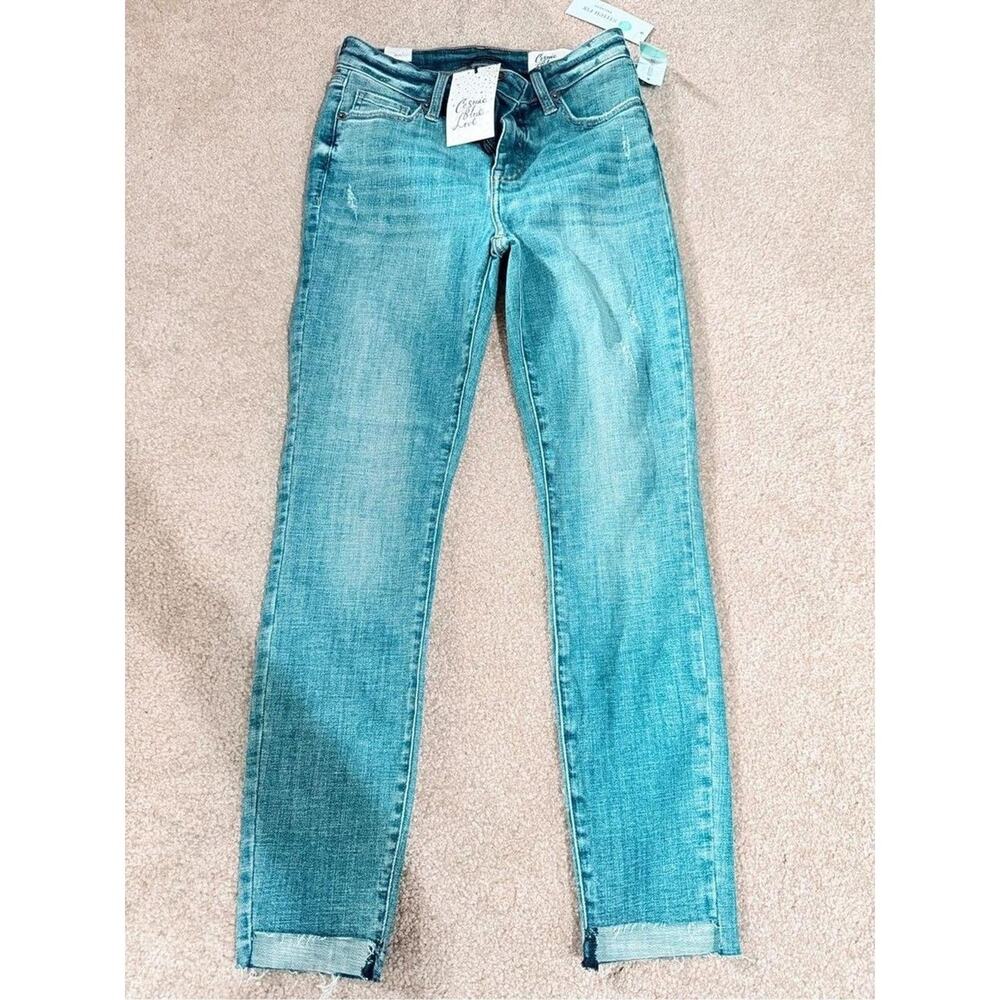 Light Blue Cosmic Blue Love Arielle Crop Skinny Jeans Size 2 NWT